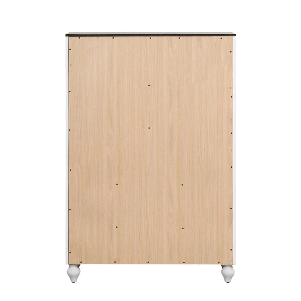 White 5 Drawer Chest O6281
