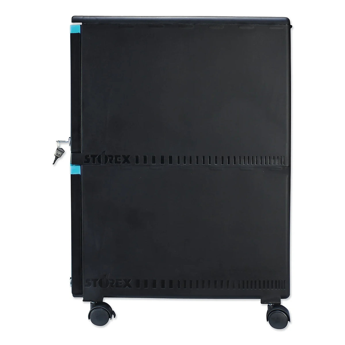 2-Drawer Mobile File Cabinet, Black H91150