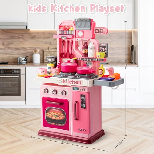Pink 53 Pc Kids Kitchen Playset Z3291