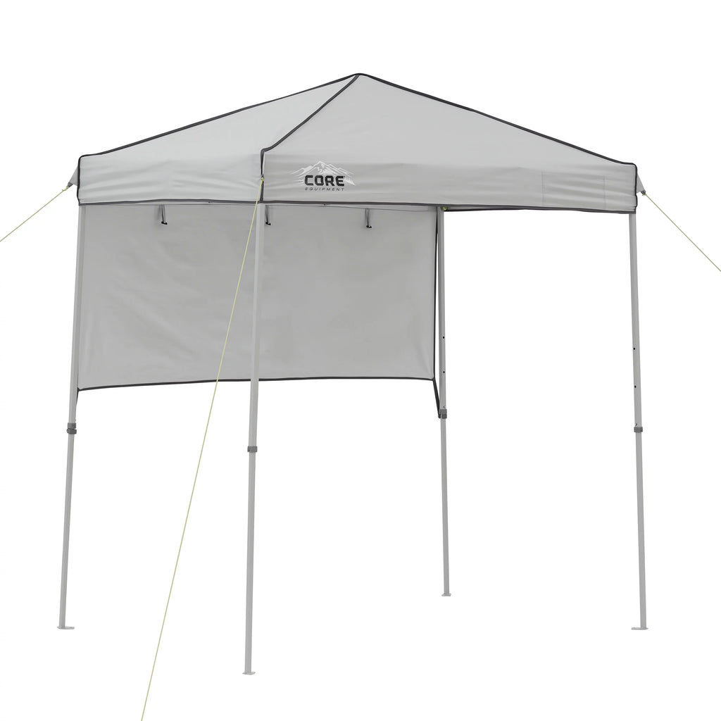 6 x 4 Ft Pop Up Instant Tent Canopy with Half Sun Shade, Gray I39682