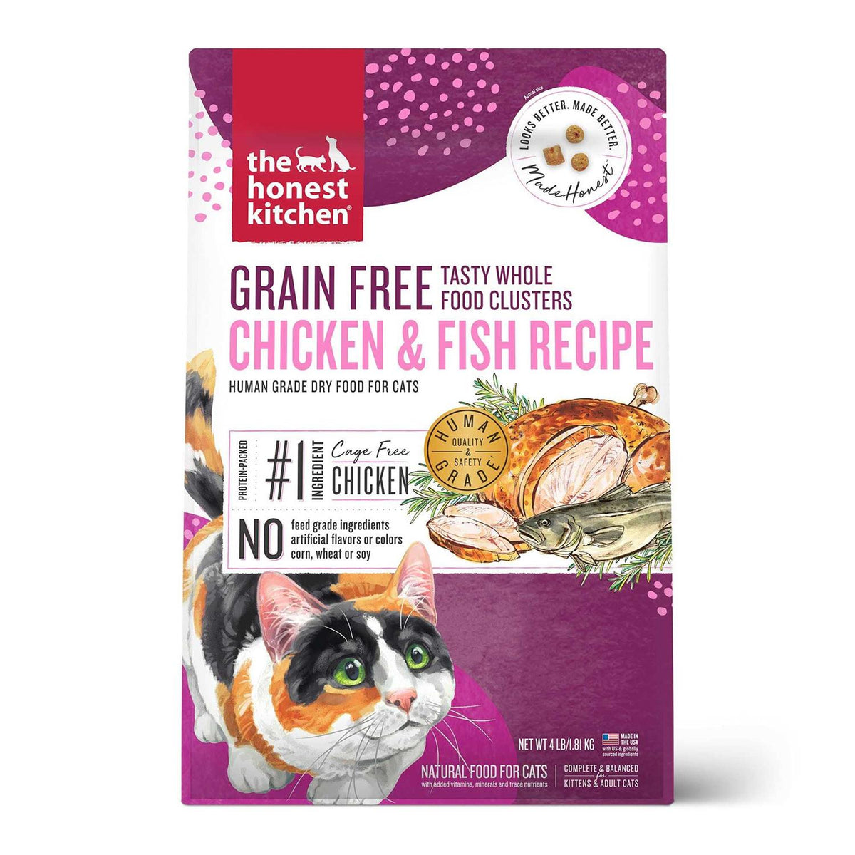 Grain-Free Chicken Fish Dry Cat Food K889180