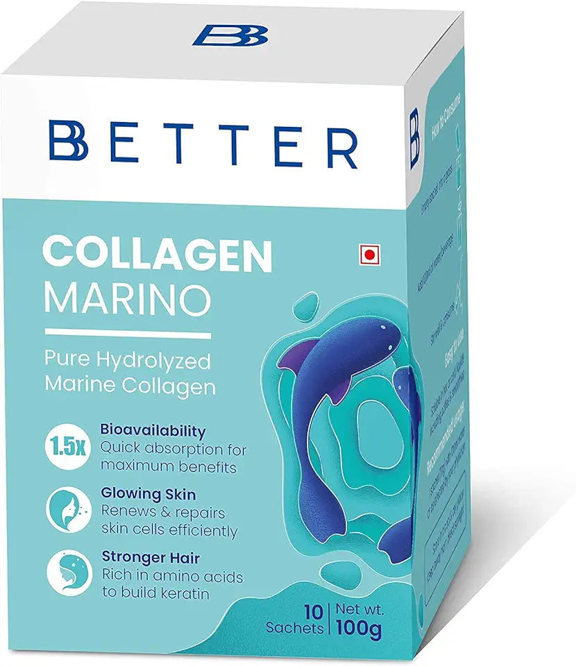 Hydrolyzed Marine Collagen Powder Supplement 100 G T5553
