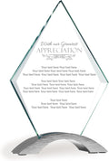 7 1/4" Diamond Cosmic Glass Award Plaque H43851