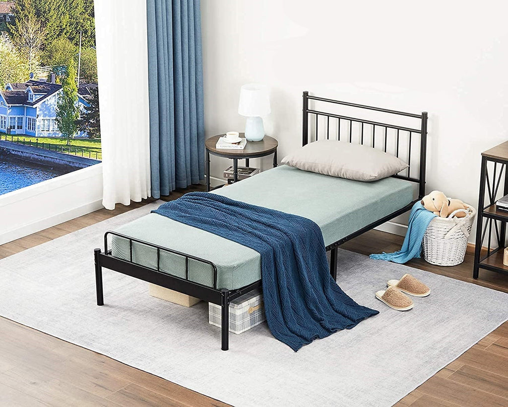 Black Twin Bed Storage Frame J8205