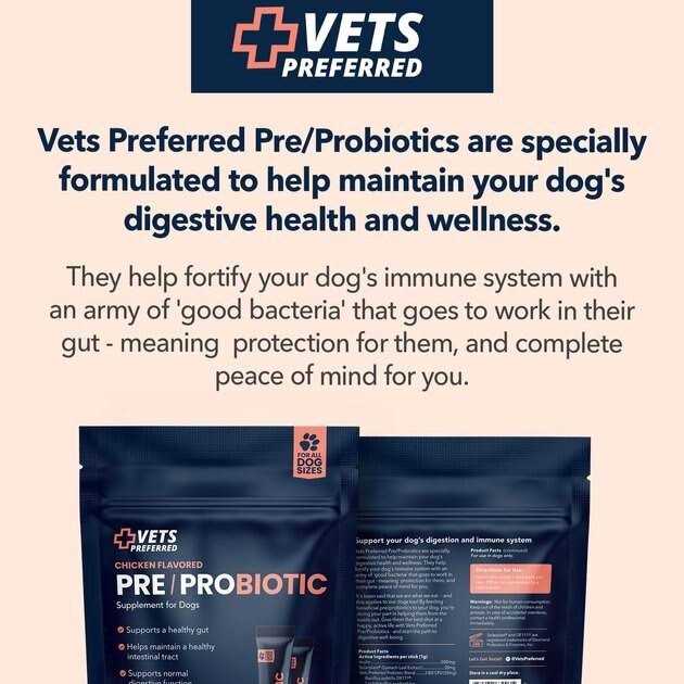 Chicken Flavored Pre-Probiotic Powder Supplement for Dogs 30 Sticks G4917