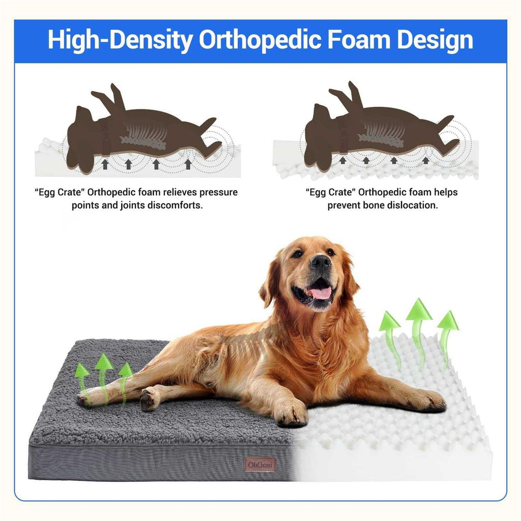 Orthopedic Dog Bed with Egg Foam and Non-Slip Bottom G8017