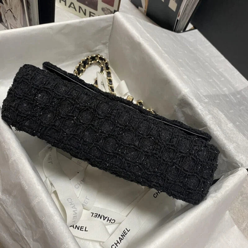 Black Tweed Bag H995