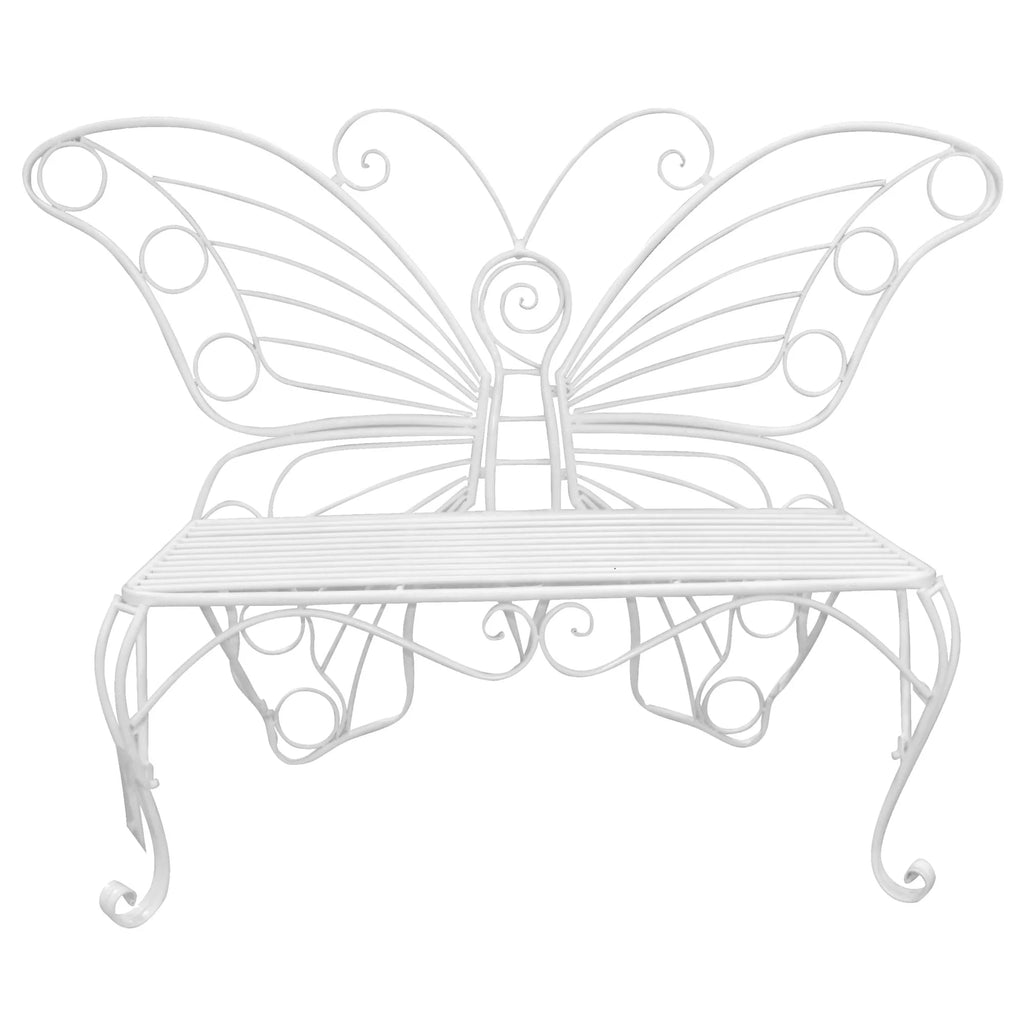White Outdoor Patio Bench K560918