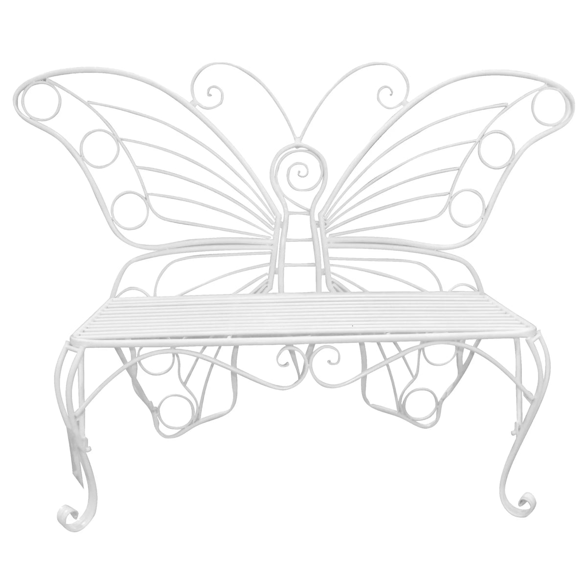 White Outdoor Patio Bench K560918