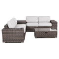 Espresso 8-Piece Sectional Set with Cushions O323