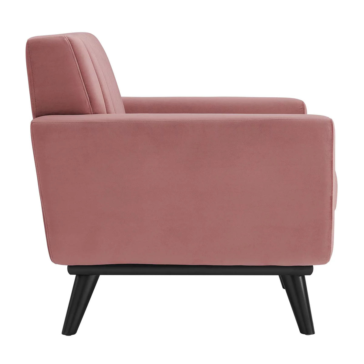 Dusty Rose Channel Tufted Performance Velvet Armchair R103987