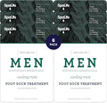 Men's Cooling Mint Foot Repair Balm and Moisturizing Socks Set - 6 Pairs J464