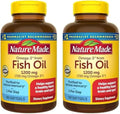 Omega 3 Fish Oil 1200 mg 100 Softgels Pack of 2 V973