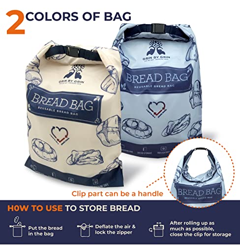 2 Packs Reusable Bread Bags Y6282