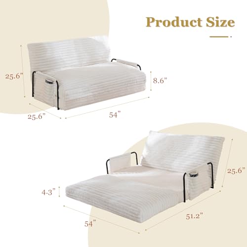 Beige 5-Position Convertible Floor Sofa E314559