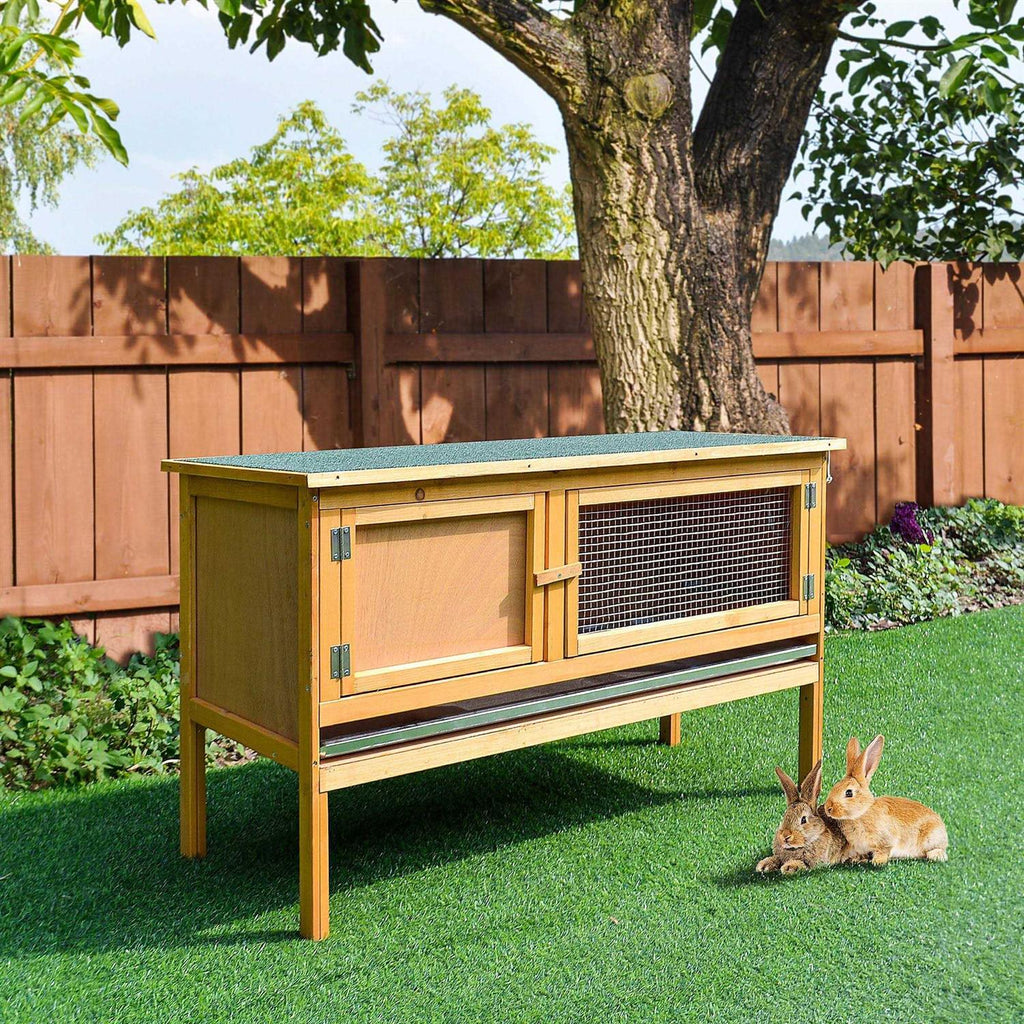 Wooden Rabbit Hutch Z382