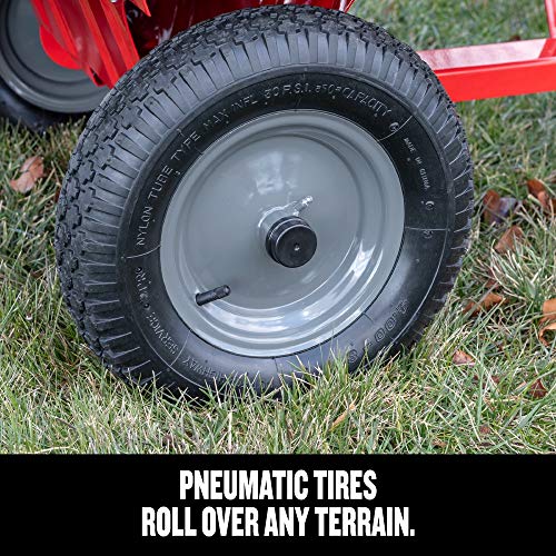 750-lb Capacity Steel Tow Behind Dump Cart, 12 Cubic Feet N648