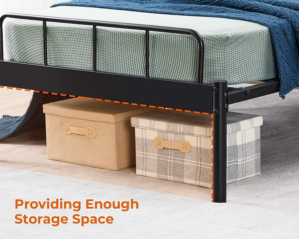 Black Twin Bed Storage Frame J8205