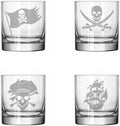 Set of 4 Glass 11 oz Rocks Whiskey Glass V375923