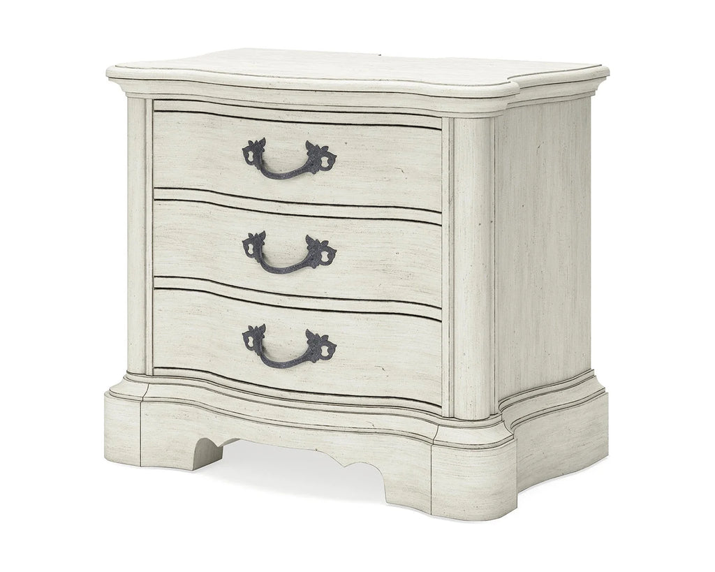 Antique White 3 Drawer Nightstand G315725