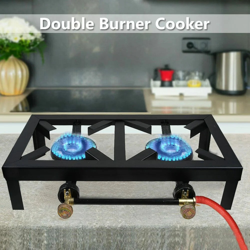 Portable Single/Double Burner Propane Gas Camp Stove Q507