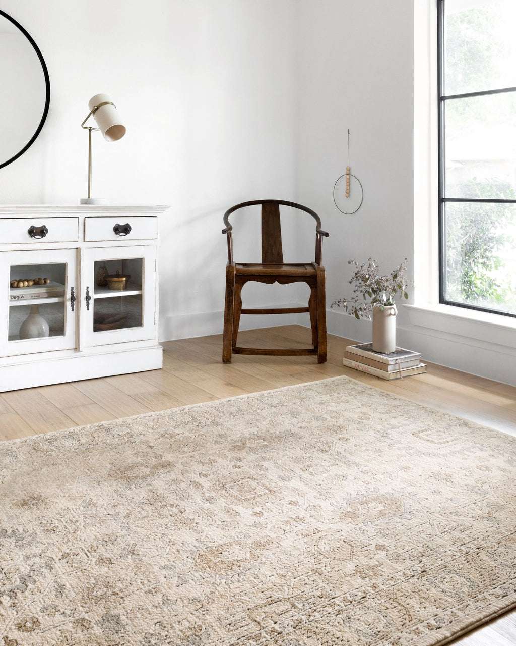 Oriental Ivory Sand Area Rug V84499