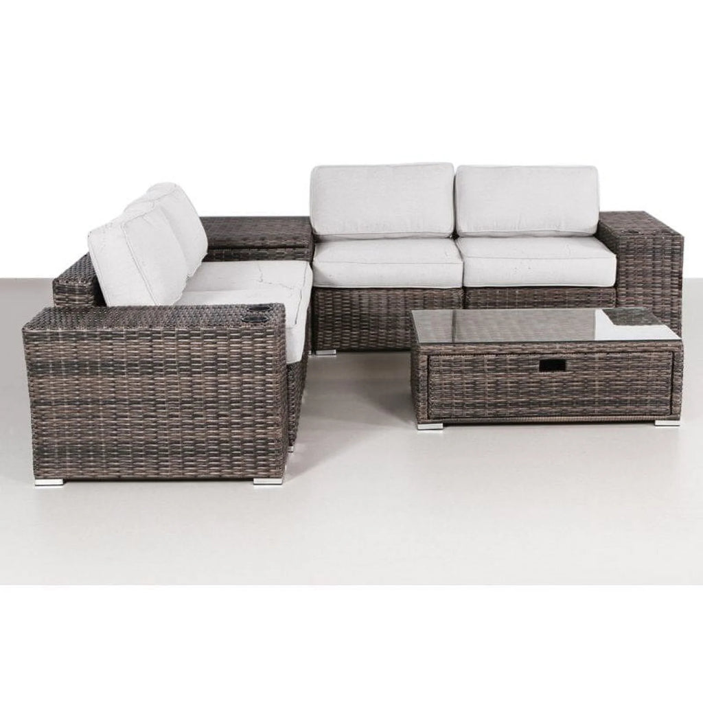 Espresso 8-Piece Sectional Set with Cushions O323