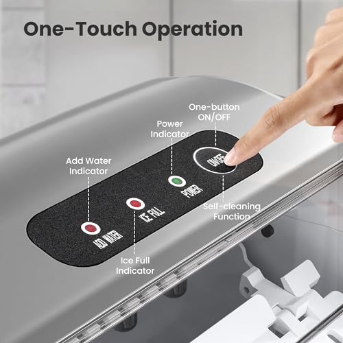 Portable Countertop Ice Maker Machine with Handle O6044