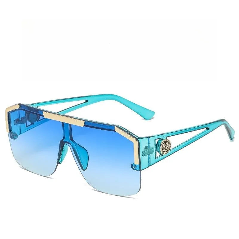 Hollowed-out One-piece Lens Sunglasses S788126