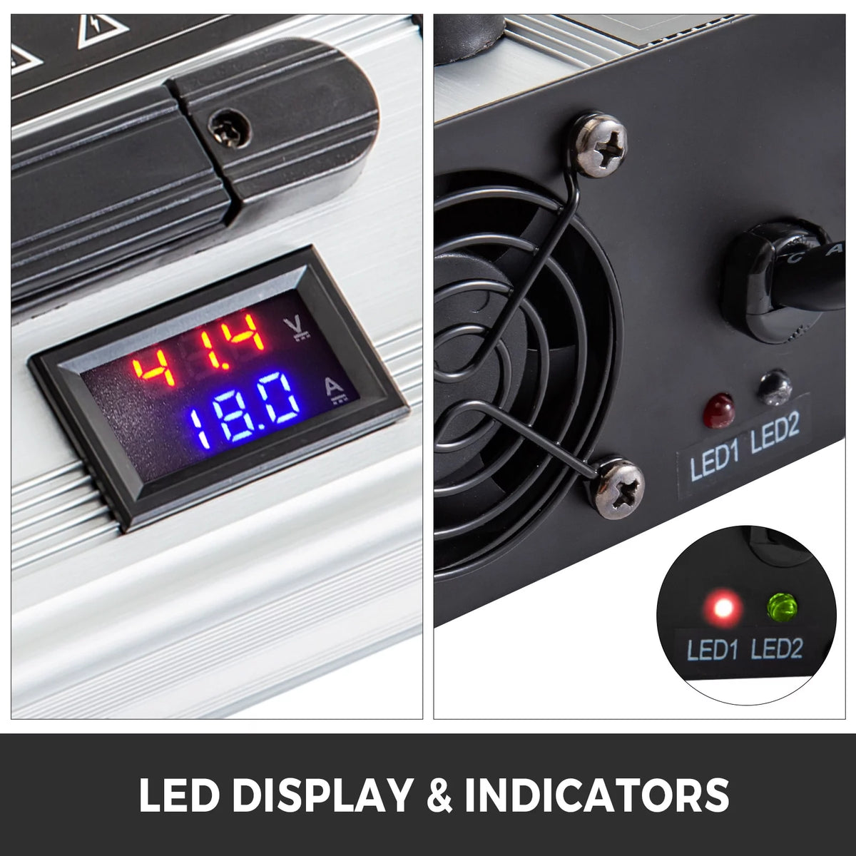 36V 18A Golf Cart Battery Charger with LED Indicator Lights D1878