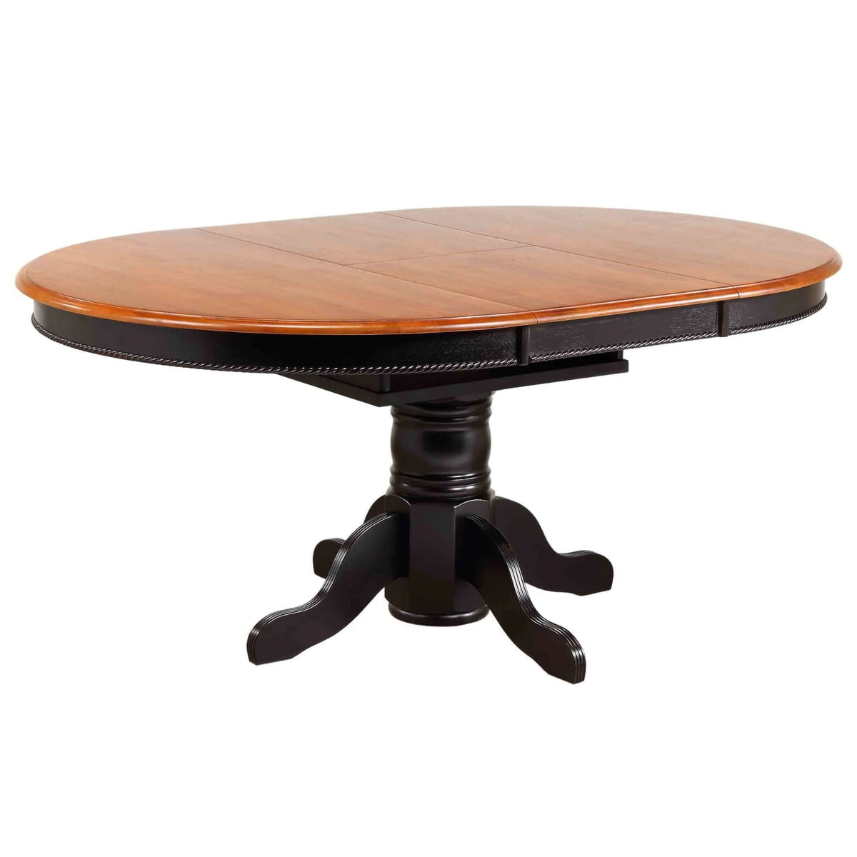 5 Pc Black Cherry Wood Dining Set J33862