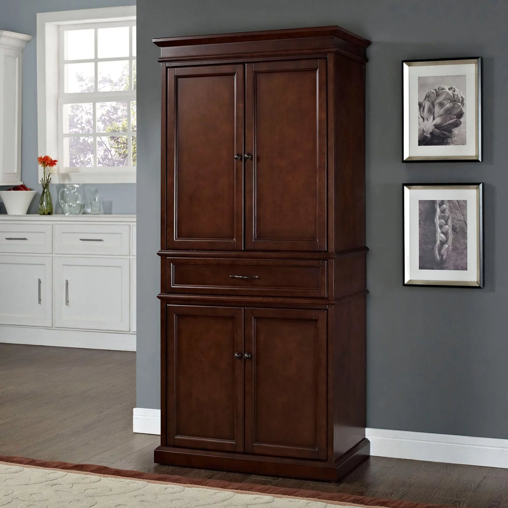 Mahogany Wood 4 Door Pantry Q60302