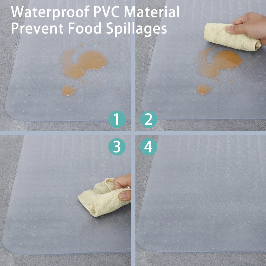 Clear PVC Office Chair Mat with Cleats B183465