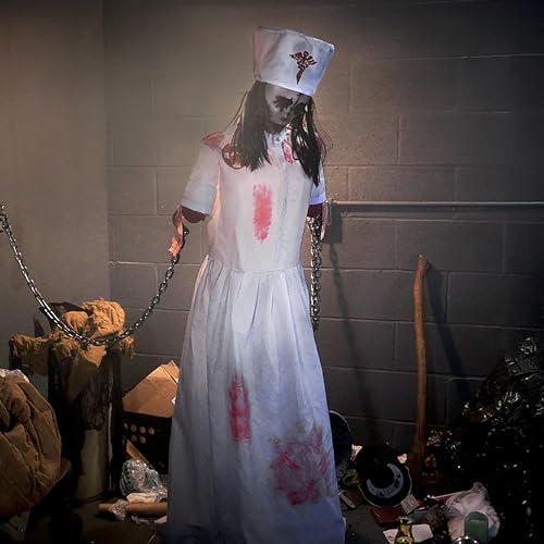 Life-Size Animatronic Halloween Decoration with Motion-Activated Sounds C65787