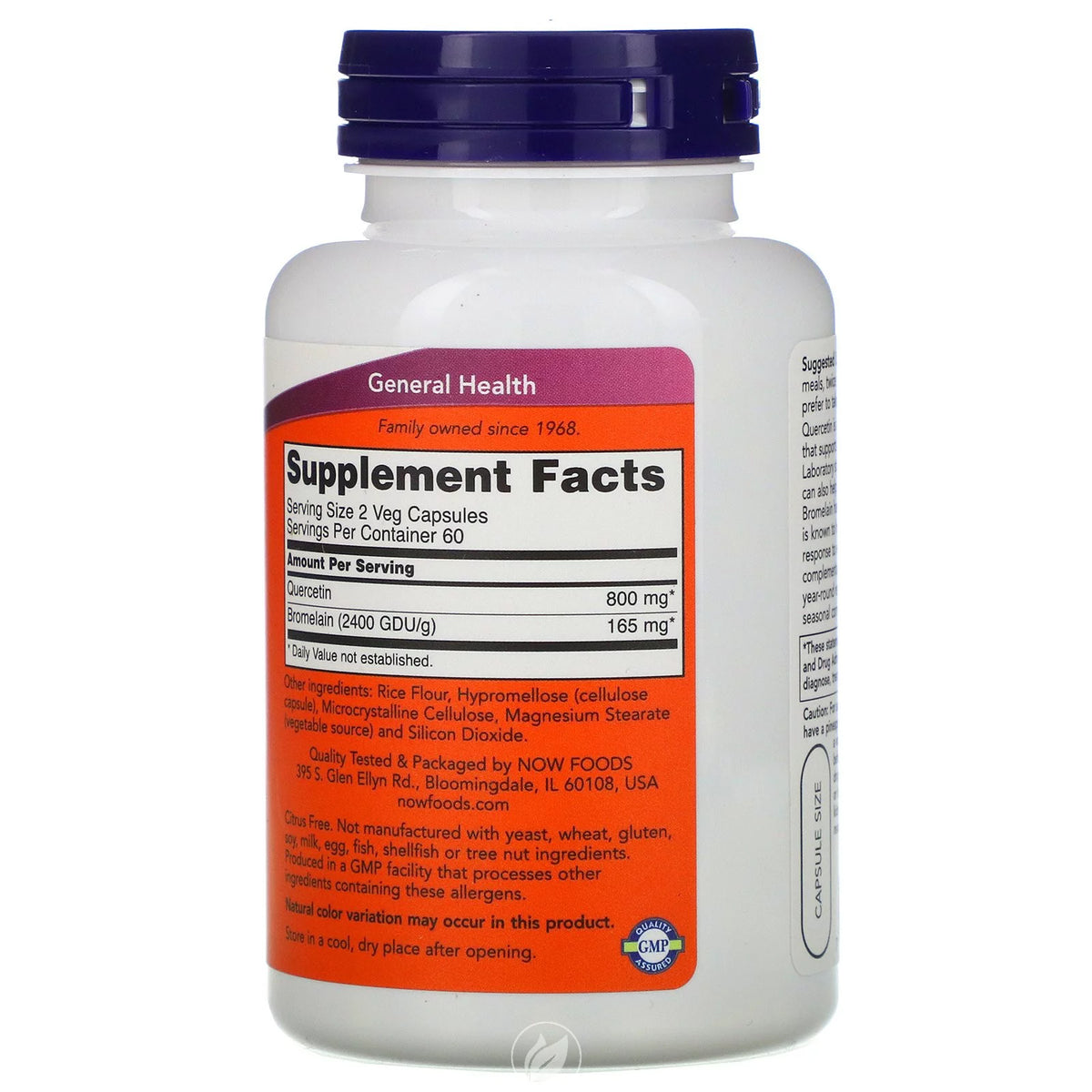 Quercetin with Bromelain 120 Veggie Caps I27193