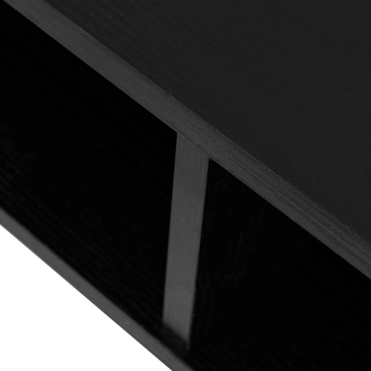 Wall Mounted Floating Computer Desk with Shelves Black X38455