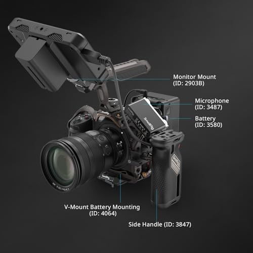 Aluminum Alloy Camera Cage with Quick Release Plate and Cold Shoe Mount R38755