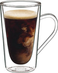 Double Wall Glass Hot Drink Mug Set 14oz T172730