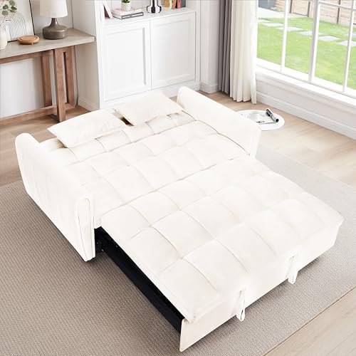 Dark Gray Velvet 3 in 1 Sleeper Sofa Bed G4645