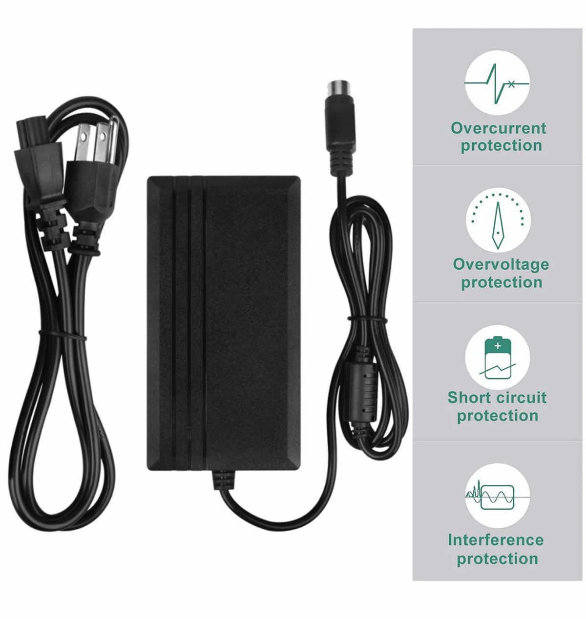 4-Pin DIN AC DC Adapter Switching Power Supply Cord Cable Charger V279289