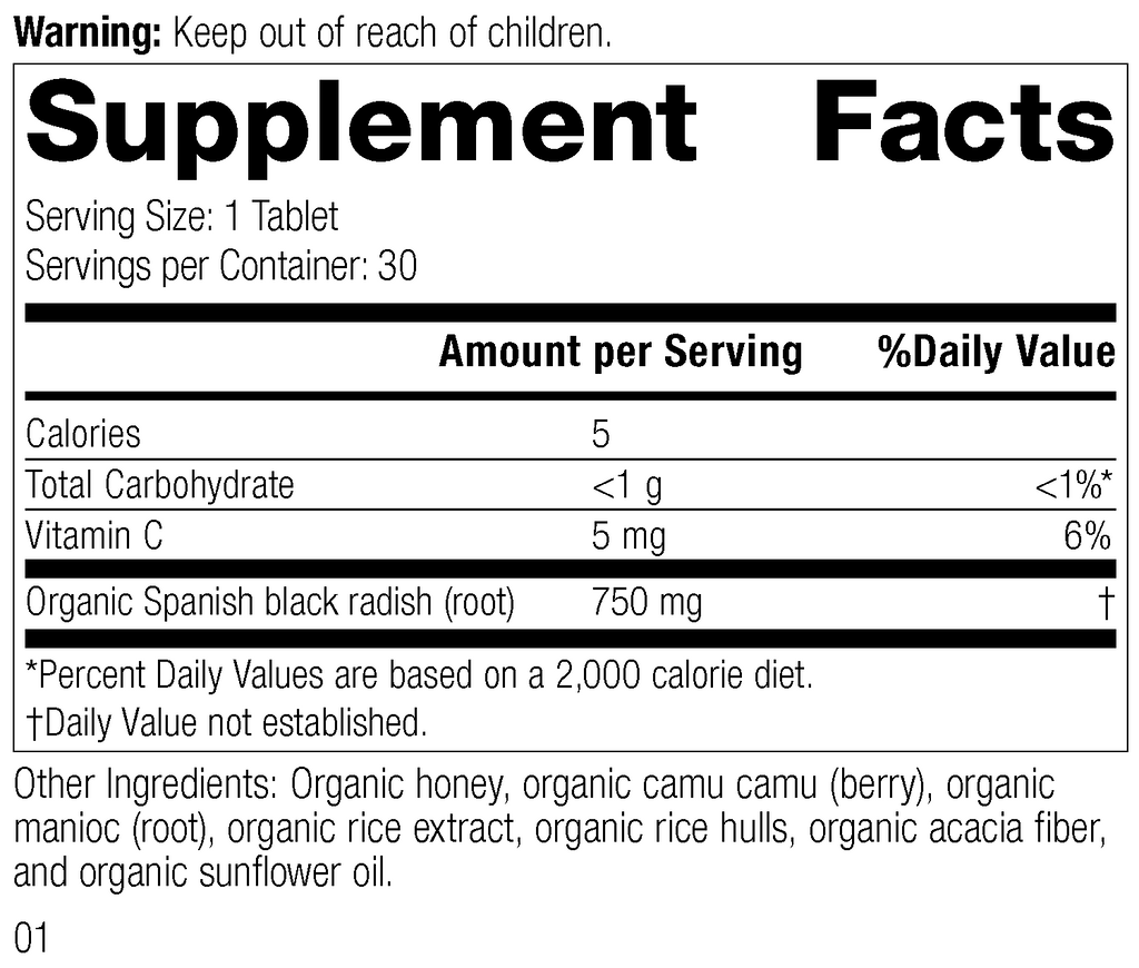 Black Radish 30 Tablets C955