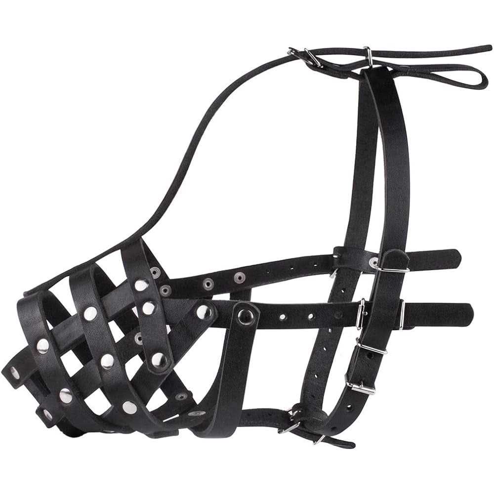 Leather Dog Muzzle Medium Large Breeds B998