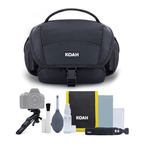 Black Mirrorless Camera and 18-45mm Lens with 128GB SD Card and Gadget Bag B493096