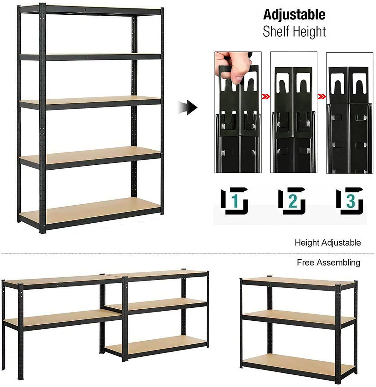 5-Tier Heavy Duty Metal Shelving Storage Unit V5312