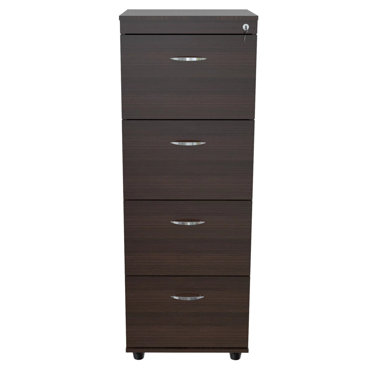 52-inch Espresso 4 Drawer File Cabinet R8681