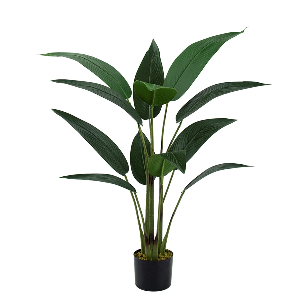 Birds of Paradise Tree in Black Pot 45.25" S197