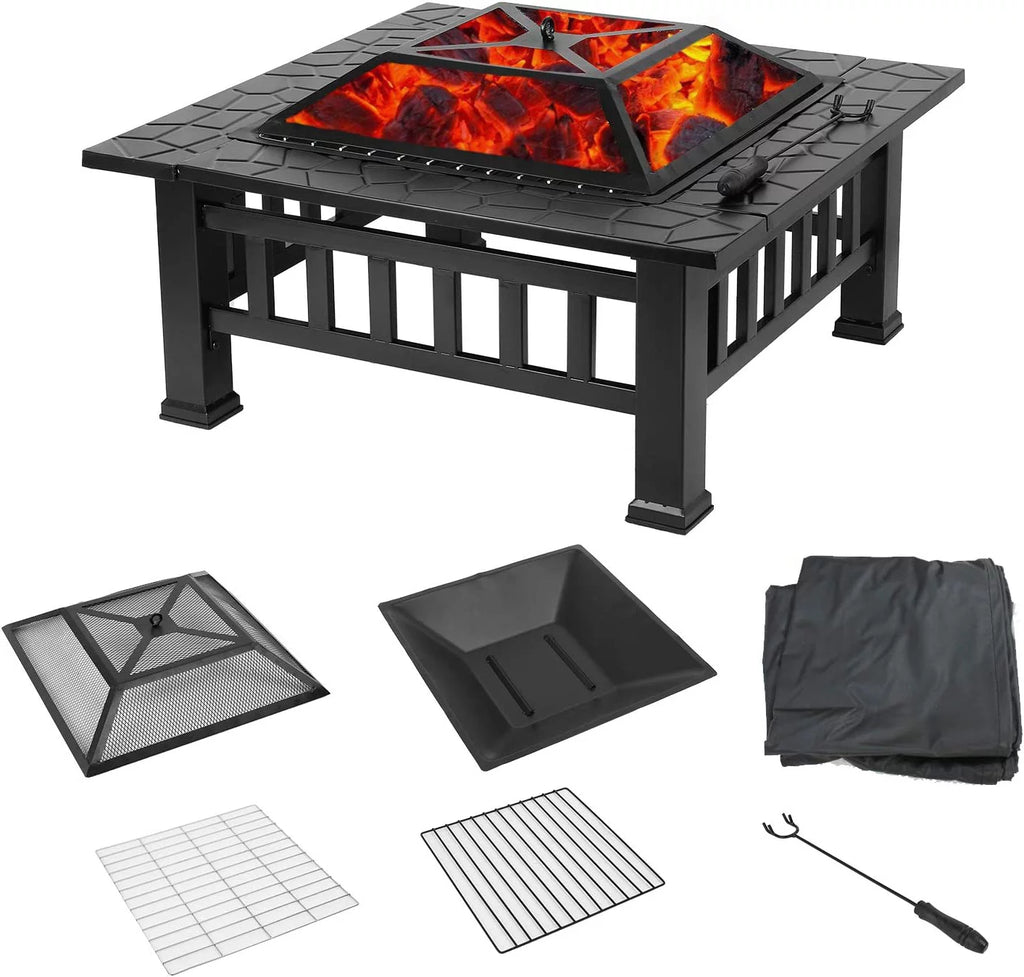 32" Wood Burning Metal Fire Pit J8058