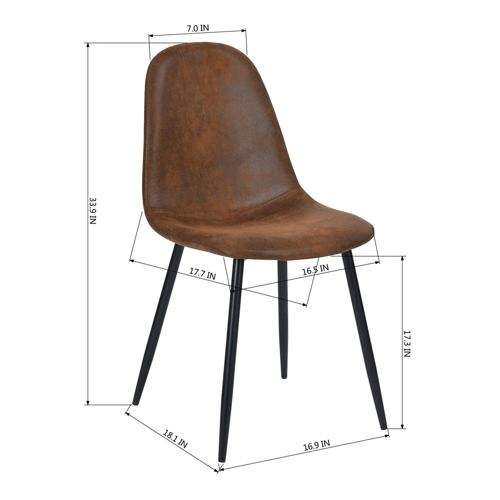 Set of 4 Velvet Chairs W889