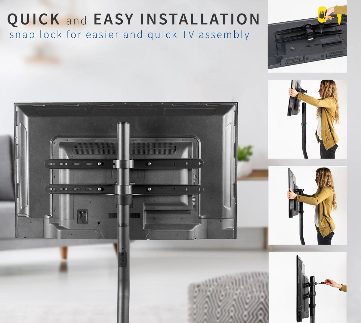 49" to 70" Screen TV Floor Stand H2473
