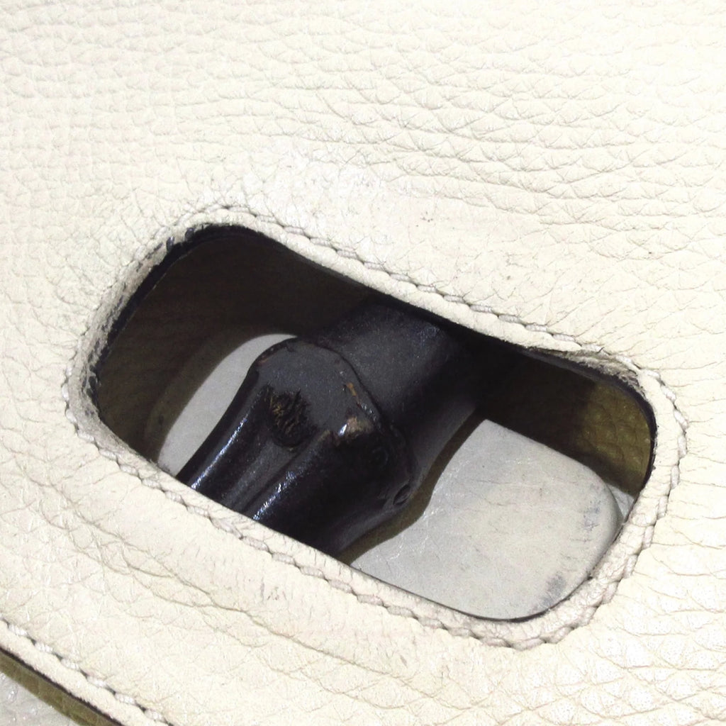 White Calf Leather Satchel L600